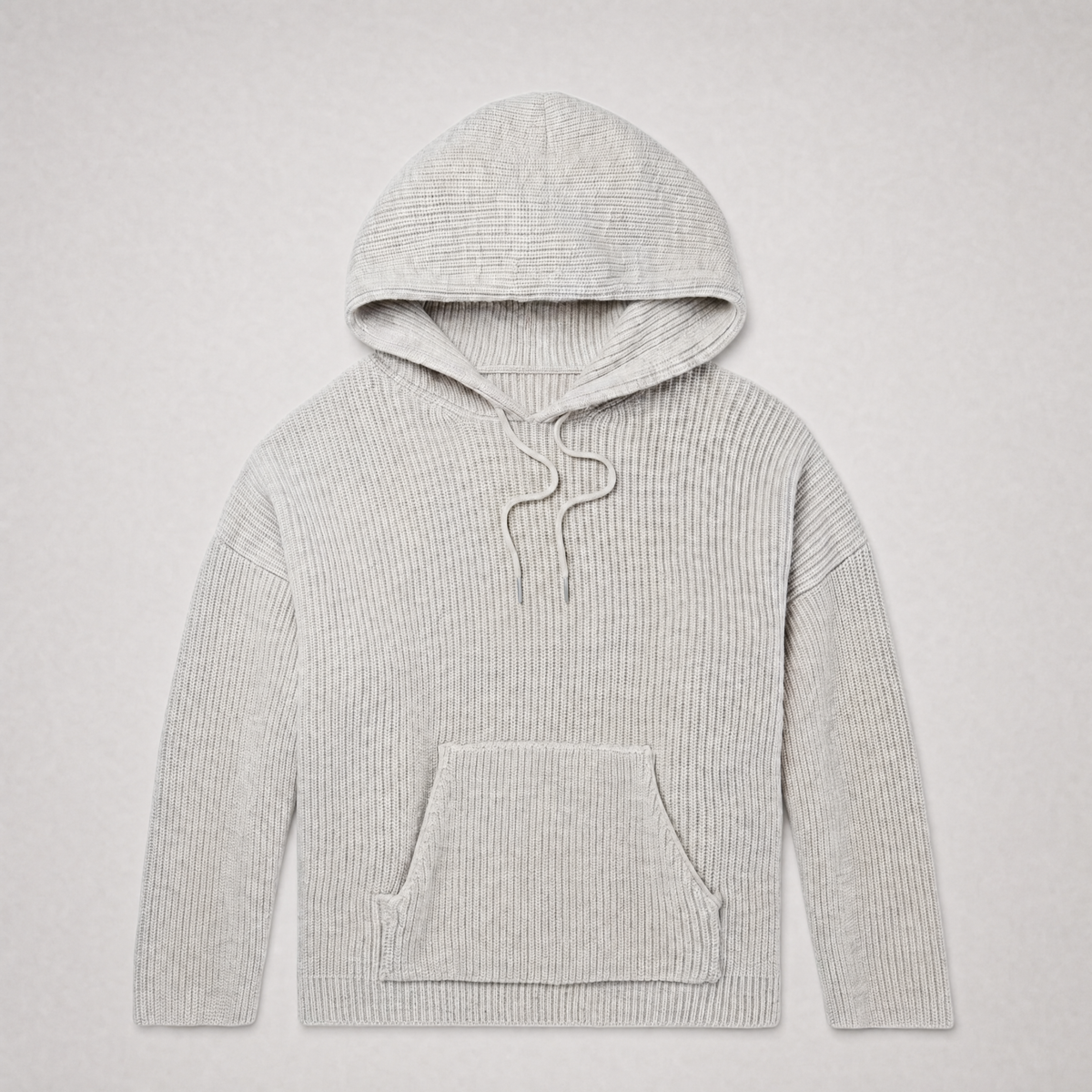 Ribbed wool Hoodie