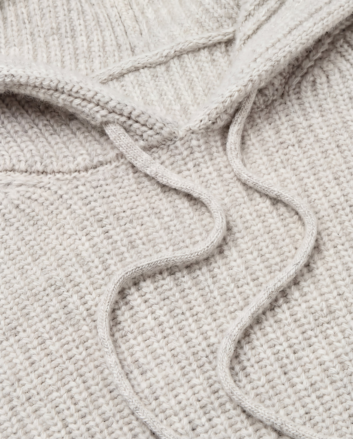 Ribbed wool Hoodie